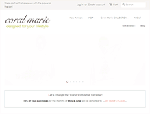 Tablet Screenshot of coralmarie.com